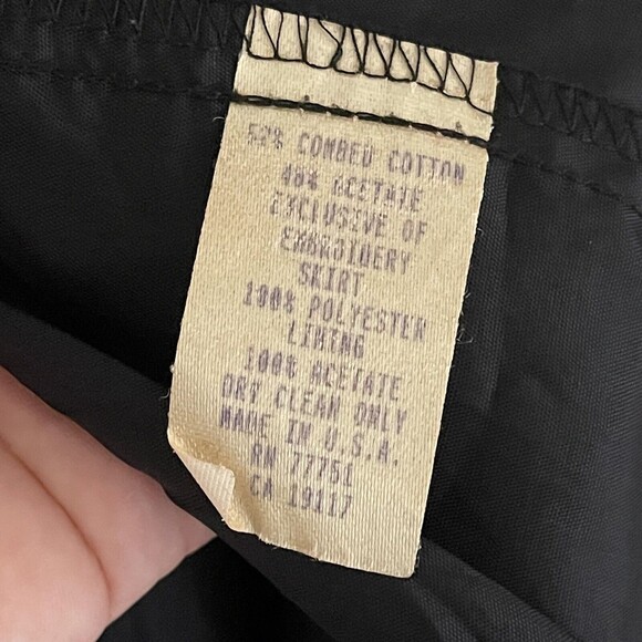 Betsy Johnson Evening Dress Size S Red Embroidered Top Black Puffy Chiffon Skirt - Picture 13 of 13